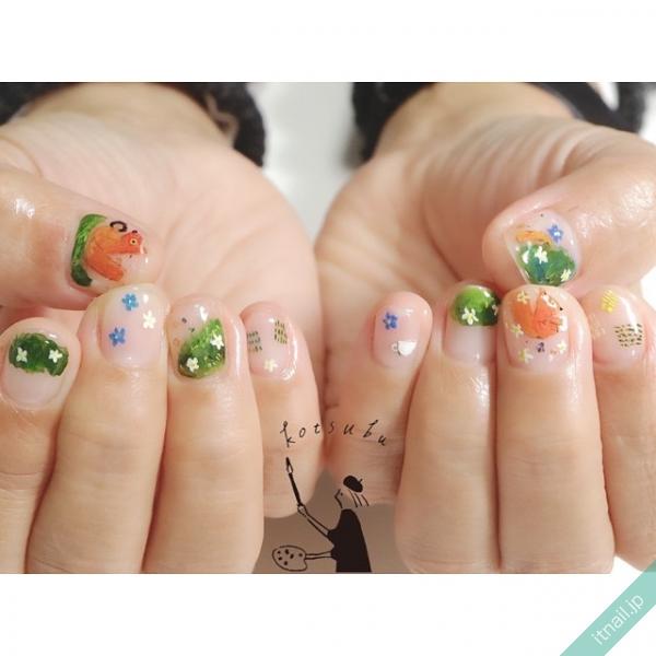 小粒nailが投稿したネイルデザイン Photoid I Via Itnail Design