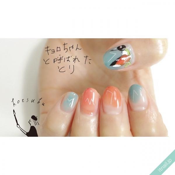 小粒nailが投稿したネイルデザイン Photoid I Via Itnail Design